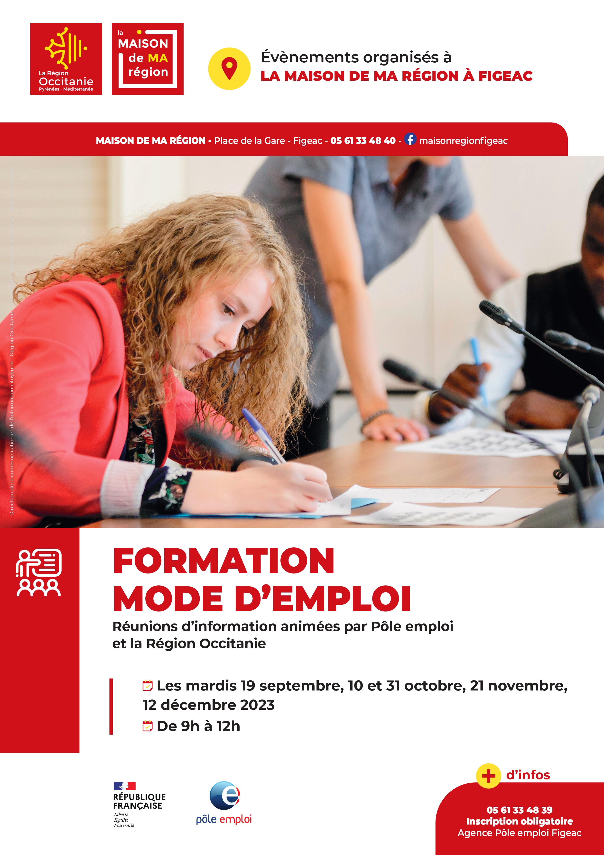 Réunion d'information collective sur les formations existantes, démarches, financement, rémunération, droits et obligations, suivie de temps d'échanges individuels